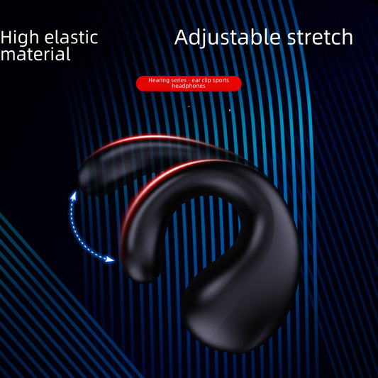 Bone conduction wireless Bluetooth headset - high elastic material. Adjustable stretch