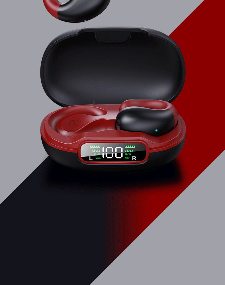 Bone conduction wireless Bluetooth headset - red
