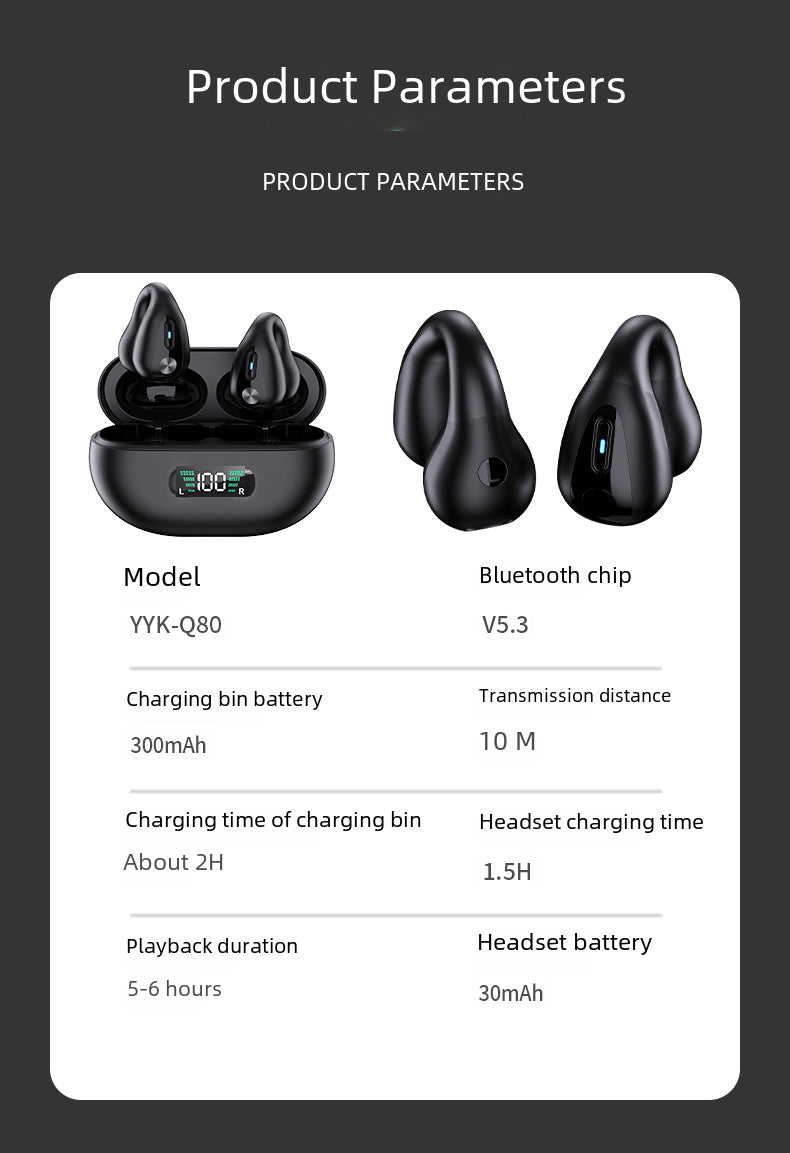 Clip-on wireless Bluetooth headset - product specification