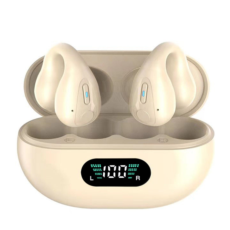 Clip-on wireless Bluetooth headset - Khaki