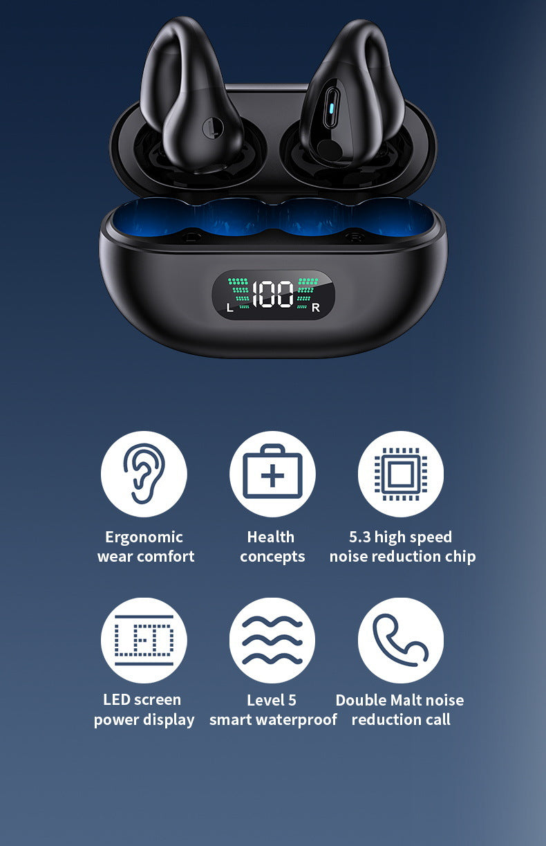 Clip-on wireless Bluetooth headset - quality and function highlights