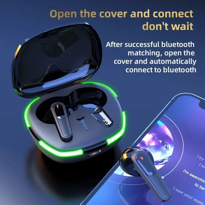 Pro60 wireless Bluetooth earphones - Open the cover and connect you device immediately