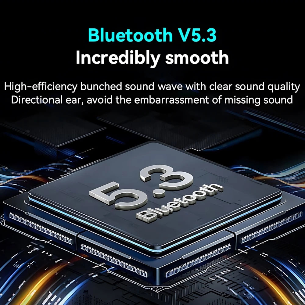 Wireless gaming earbuds with touch control and LED display - Bluetooth V5.3
