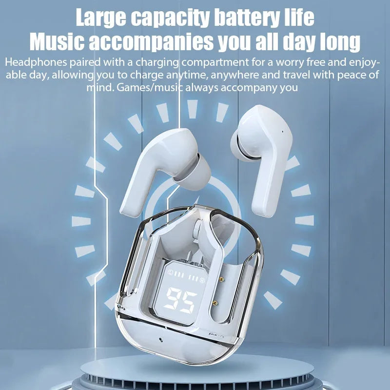 True wireless TWS earbuds - long battery life